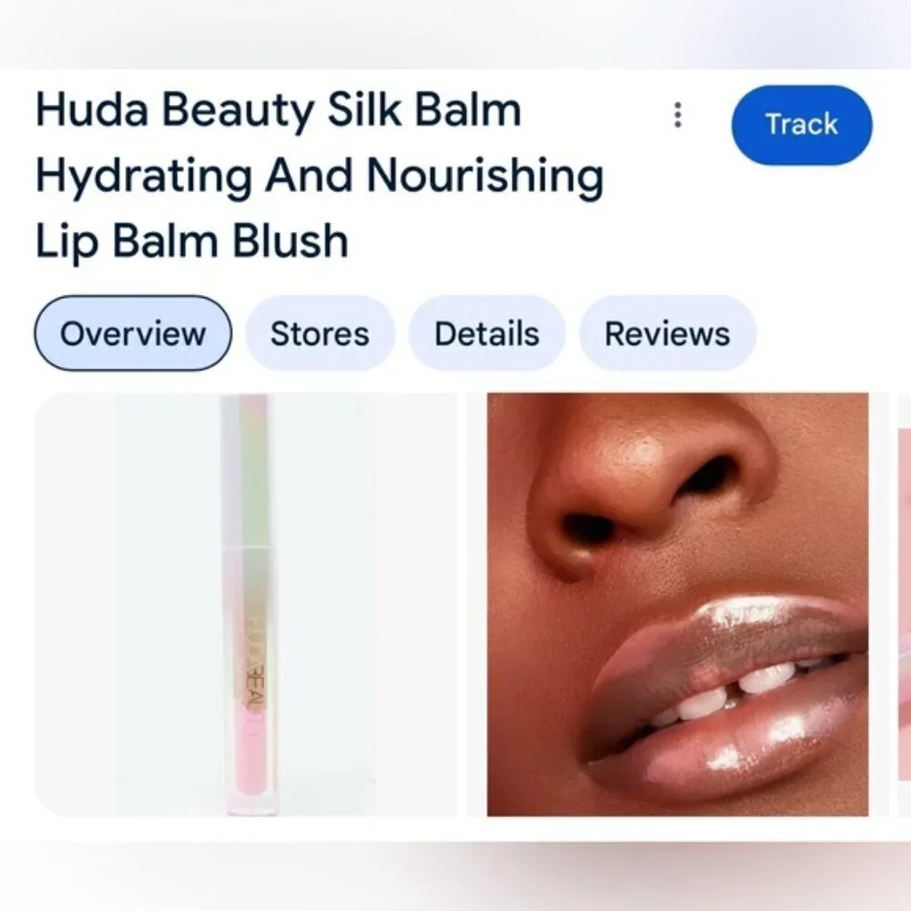 Huda Beauty Silk Balm Hydrating Nourishing Lip GLOSS PLUMP Balm Blush mini size